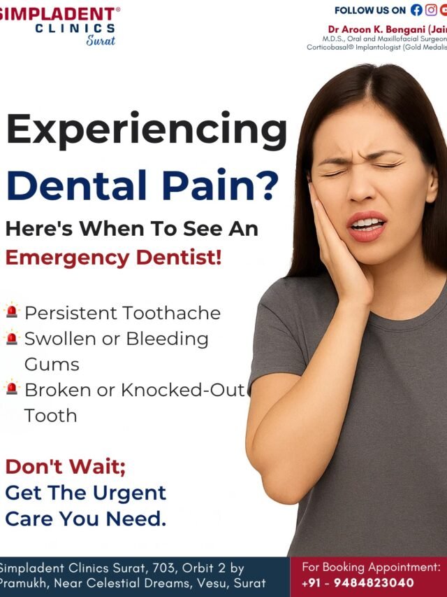 Experiencing Dental Pain? Don’t Wait — Here’s Why Immediate Care Matters!
